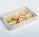 Коробка для макарун с подложками «Счастья и добра», 17 x 12 x 3 см Новый год